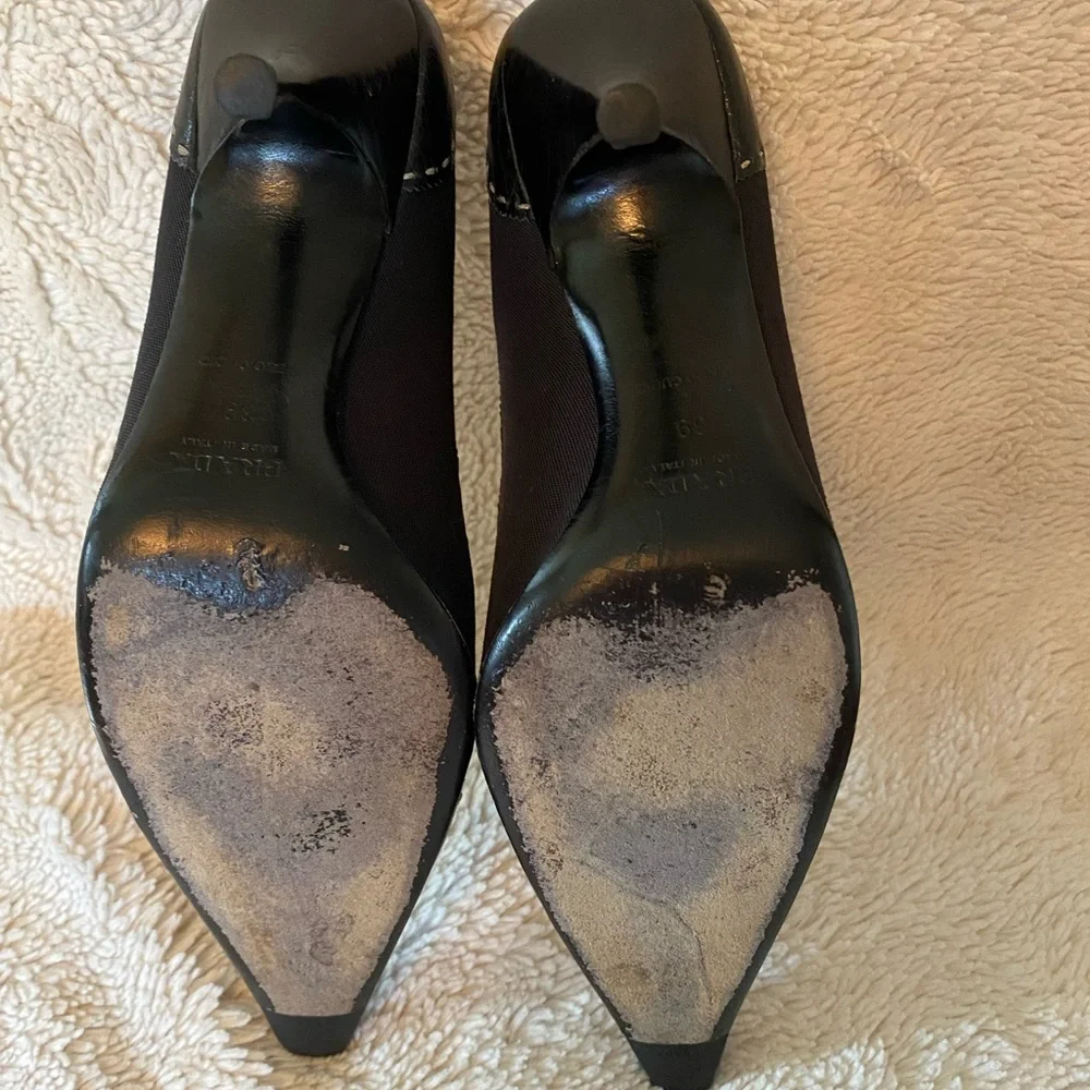 Vintage Prada Pointy Toe Black Heels with Buckle - Picture 7 of 11